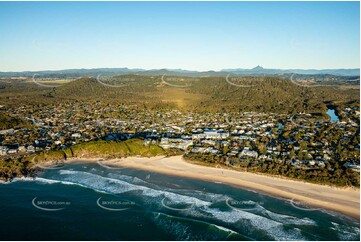 Sunrise Aerial Photo Cabarita Beach NSW