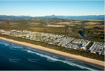 Sunrise Aerial Photo Kingscliff NSW