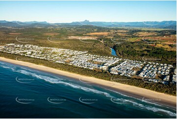 Sunrise Aerial Photo Kingscliff NSW