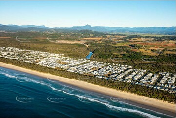 Sunrise Aerial Photo Kingscliff NSW