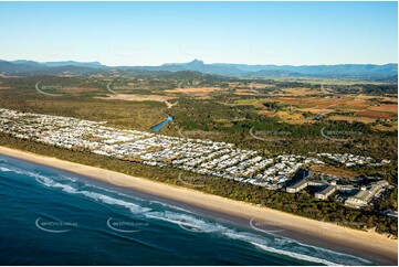 Sunrise Aerial Photo Kingscliff NSW