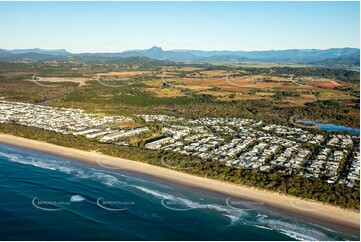 Sunrise Aerial Photo Kingscliff NSW