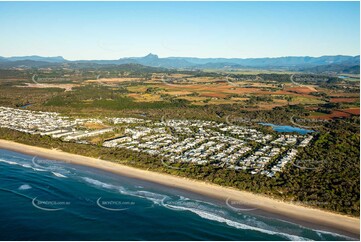 Sunrise Aerial Photo Kingscliff NSW