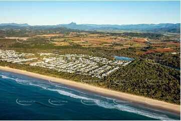 Sunrise Aerial Photo Kingscliff NSW