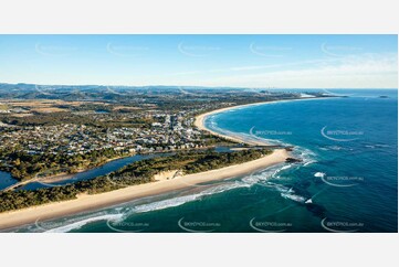 Sunrise Aerial Photo Kingscliff NSW