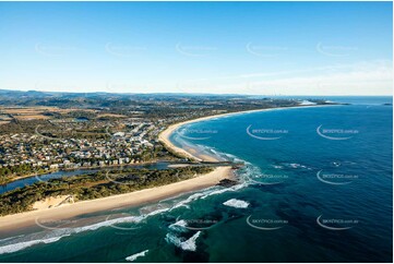 Sunrise Aerial Photo Kingscliff NSW