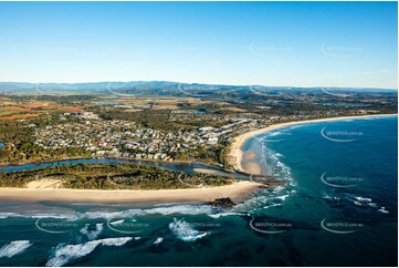 Sunrise Aerial Photo Kingscliff NSW