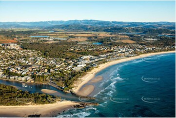 Sunrise Aerial Photo Kingscliff NSW