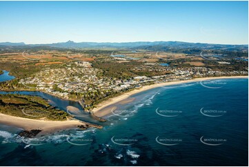 Sunrise Aerial Photo Kingscliff NSW