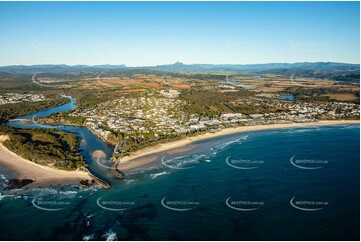 Sunrise Aerial Photo Kingscliff NSW