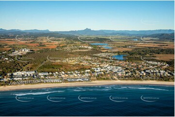 Sunrise Aerial Photo Kingscliff NSW