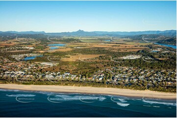 Sunrise Aerial Photo Kingscliff NSW