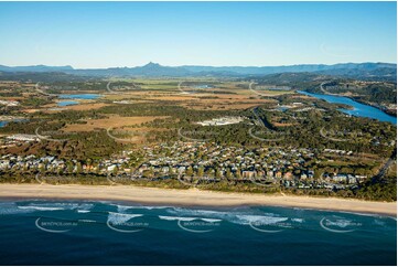 Sunrise Aerial Photo Kingscliff NSW