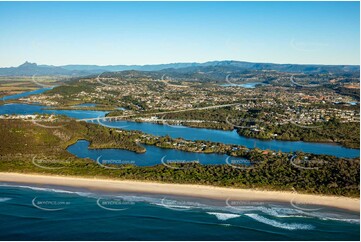 Sunrise Aerial Photo Fingal Head NSW