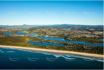 Sunrise Aerial Photo Fingal Head NSW