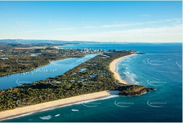 Sunrise Aerial Photo Fingal Head NSW