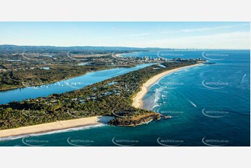 Sunrise Aerial Photo Fingal Head NSW