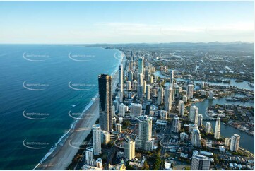 Sunset Aerial Photo Surfers Paradise QLD Aerial Photography