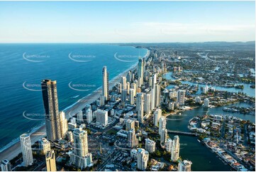 Sunset Aerial Photo Surfers Paradise QLD Aerial Photography