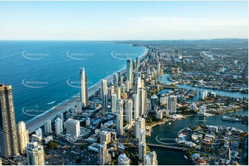 Sunset Aerial Photo Surfers Paradise QLD Aerial Photography