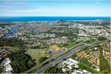 Aerial Photo Varsity Lakes QLD Aerial Photography