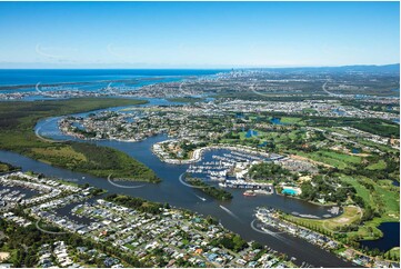 Aerial Photo Sanctuary Cove Hope Island QLD