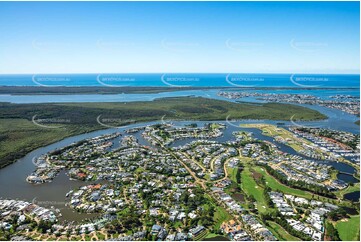 Aerial Photo Sanctuary Cove Hope Island QLD