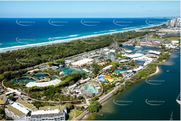 Aerial Photo of Sea World Gold Coast QLD