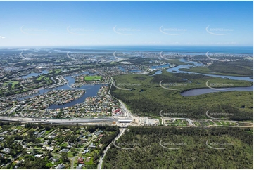 Aerial Photo Coomera Connector at Helensvale Road