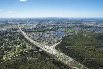 Aerial Photo Coomera Connector at Helensvale Road