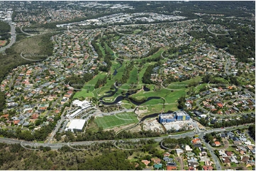 Aerial Photo Parkwood International Golf Course Gold Coast