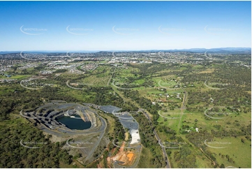 Aerial Photo Holcim Quarry Glenvale QLD Aerial Photography