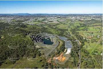 Aerial Photo Holcim Quarry Glenvale QLD Aerial Photography