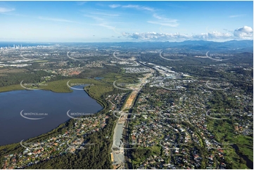 Coomera Connector Construction Helensvale QLD Aerial Photography