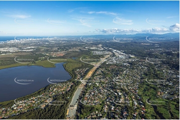 Coomera Connector Construction Helensvale QLD Aerial Photography