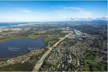 Coomera Connector Construction Helensvale QLD Aerial Photography