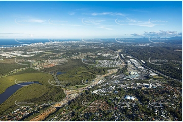 Coomera Connector Construction Helensvale QLD Aerial Photography
