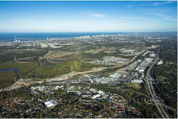 Coomera Connector Construction Helensvale QLD Aerial Photography
