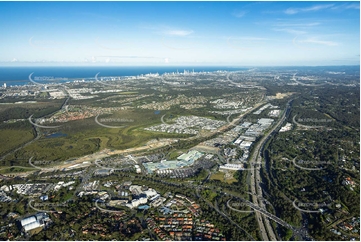 Coomera Connector Construction Helensvale QLD Aerial Photography