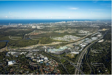 Coomera Connector Construction Helensvale QLD Aerial Photography