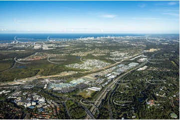 Coomera Connector Construction Helensvale QLD Aerial Photography