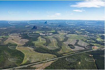 Aerial Photo Glass House Mountains QLD Aerial Photography