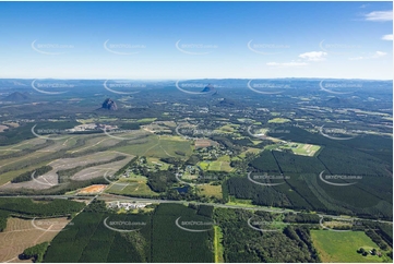 Aerial Photo Glass House Mountains QLD Aerial Photography
