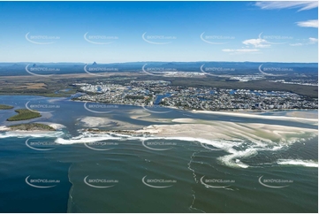New Bribie Island Entrance At Caloundra QLD Aerial Photography