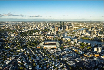 Suncorp Stadium at Sunset QLD Aerial Photography