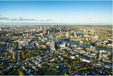 Sunset Aerial Photo Milton QLD Aerial Photography