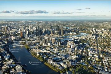 Sunset Aerial Photo West End QLD Aerial Photography