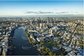 Sunset Aerial Photo West End QLD Aerial Photography