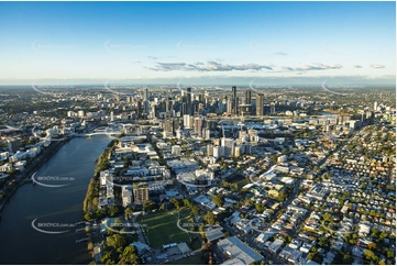 Sunset Aerial Photo West End QLD Aerial Photography