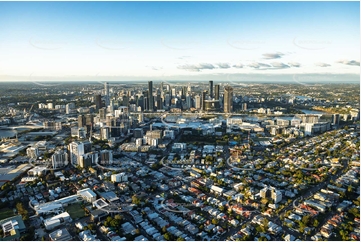 Sunset Aerial Photo West End QLD Aerial Photography